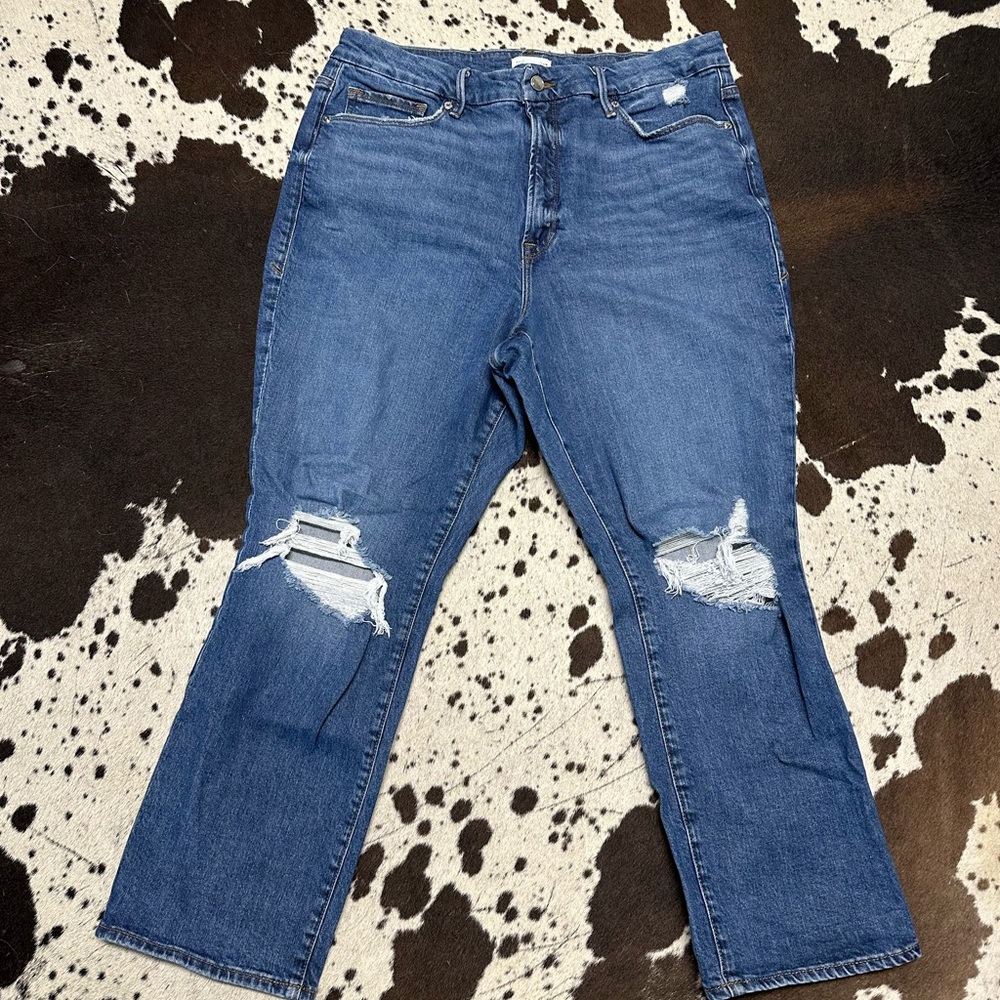 Good American Distressed Jeans